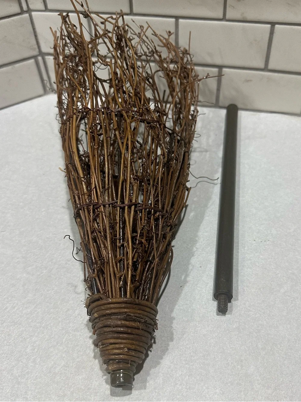 Halloween Wicked Witch Broom decor ( 2 pcs set)